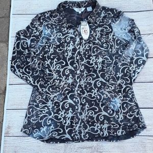 NWT Roper Women XL Western Shirt
